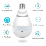Camara Ip Wifi Foco Espia Parlante Sensor Lente 360º Led – vista superior