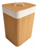 Canasto Cesto Para Ropa Rectangular Bambu Plegable 26051 Marrón Cesto Bambu - Image 3