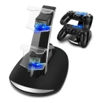 Cargador Base Vertical Controles Joystick Ps4 + Cable Usb – imagen de uso