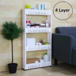 Carrito organizador de 4 estantes con ruedas para cocina - Ha79 - Image 3