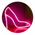 Cartel Led De Neón Con Forma Zapato Mujer Usb Pilas - Imagen 11
