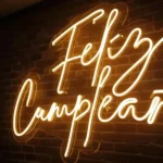 Cartel luminoso forma feliz cumpleaños 220v luz led lnfe01 - Imagen 3