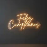 Cartel luminoso forma feliz cumpleaños 220v luz led lnfe01 - Imagen 6