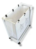 Canasto organizador de ropa sucia con ruedas Gn-0149 - Image 9