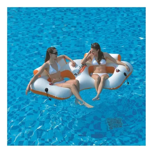 Colchoneta Doble Sofa Inflable Pileta 2 Personas 18981 - Imagen 6