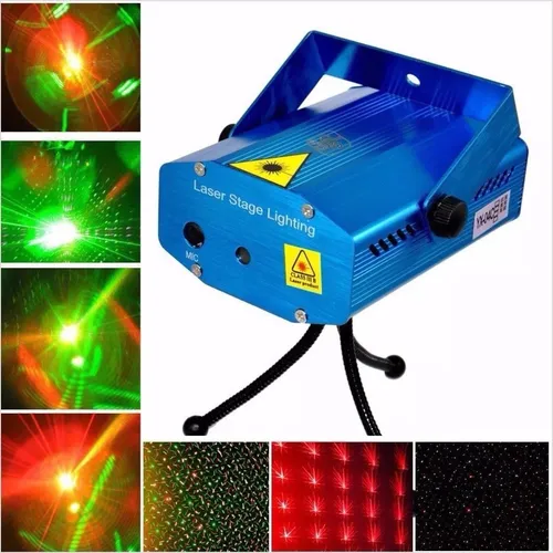 Combo Cañon Proyector + Mini Laser Lluvia Efecto Luces Dj - Image 2