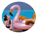 Combo Cisne Colchon Inflable + Flamenco Rosa Piletas Verano - Image 2