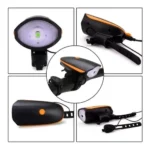 Combo Luz Trasera + Luz Delantera Con Bocina Para Bicicleta - Imagen 8