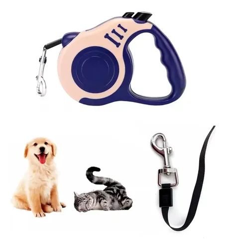 Correa extensible retráctil de 5 mts para perros hasta 30kgs Rd325 - Imagen 2