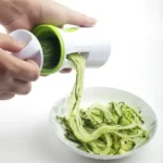 Cortador rallado spiralizer de verduras 3 en 1 – vista posterior
