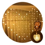 Cortina LED corazones 1,10m