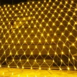 Red cortina LED blanco cálido 3x3mts - Imagen 5