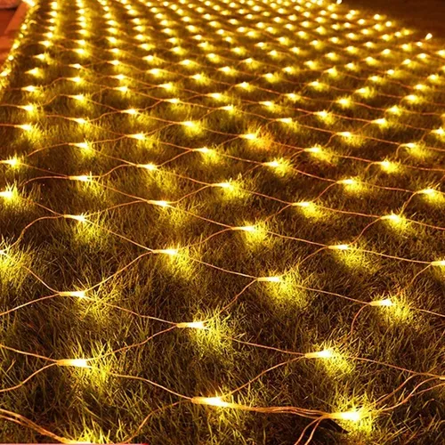 Red cortina LED blanco cálido 3x3mts - Imagen 7