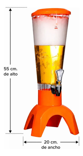 Dispenser Chopera Parlante Cerveza 3 Lts Con Luces Led - Image 13