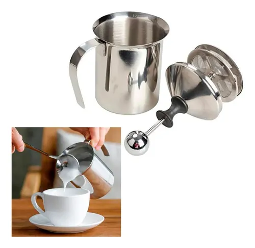 Espumador Batidor Manual Para Café Leche De Cocina Mf069 - Imagen 7