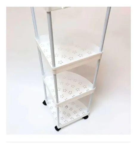 Estante Esquinero Organizador Con Ruedas De Cocina Baño P712 - Imagen 7