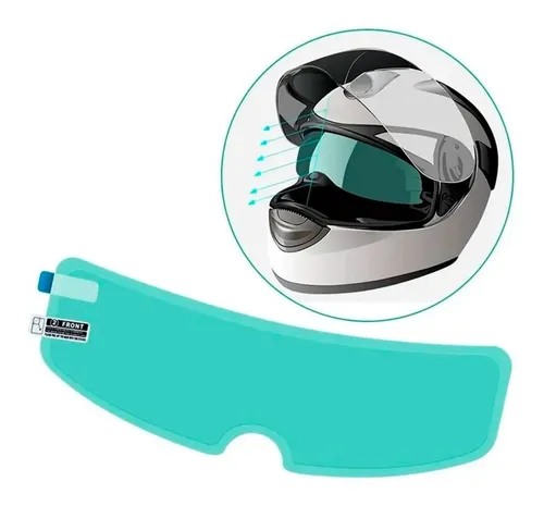 Film Antiempañante Para Visor Casco Moto Transparente - Imagen 2