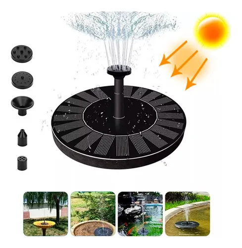 Fuente Solar Pileta Piscina Acuario Deco Con 6 Picos 550384 - Imagen 2