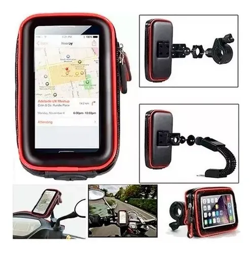Funda anti caída lluvia y soporte de bicicleta para celular - Image 2