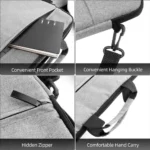 Funda para notebook portátil laptop con bolsillo 21540 – vista posterior
