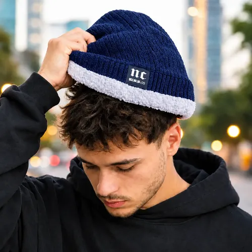 Gorro de invierno y cuello polar gris Sl140 - Imagen 23