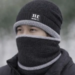 Gorro de invierno y cuello polar gris Sl140 - Imagen 28