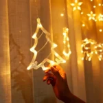 Guirnalda Led Pino Estrella Calida Navidad Cortina Xml-034 - Imagen 6