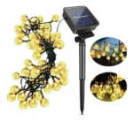 Guirnalda Led Solar 3.5 Metros Bolitas Cálidas Exterior