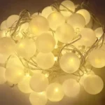 Guirnaldas bolitas LED cálidas con 40 focos 220v - Imagen 5