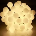 Guirnaldas bolitas LED cálidas con 40 focos 220v - Imagen 3