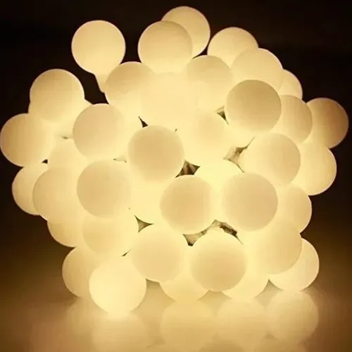 Guirnaldas bolitas LED cálidas con 40 focos 220v - Imagen 3