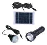 Lampara Camping Linterna Con Panel Solar Iluminación Cl038