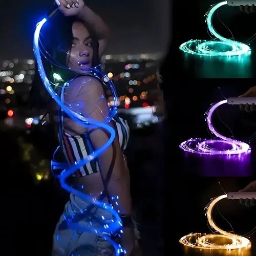 Látigo luminoso de fibra óptica luz LED Yjo7 - Imagen 15