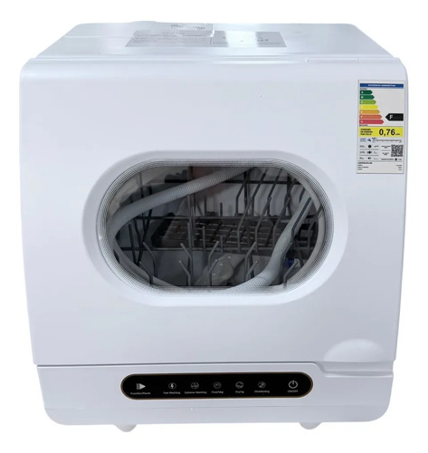 Lavavajillas compacto automático de mesada 6 cubiertos blanco 800w - Image 4