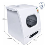 Lavavajillas compacto automático de mesada 6 cubiertos blanco 800w - Image 10