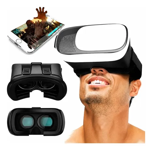 Lente De Realidad Virtual Ajustable Para Celular 360° Blanco Y Negro - Image 2