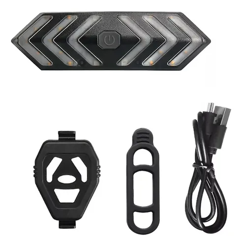 Luz Led Trasera Para Bicicleta Baliza Giro + Control Remoto - Imagen 6