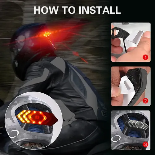 Luz Led Trasera Para Bicicleta Baliza Giro + Control Remoto - Imagen 7