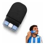 Maquillaje cara pintura de la selección Argentina mundial – vista lateral