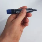 Marcadores fibrones permanentes azules X 10 unidades 9502-3 – detalle del producto
