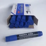 Marcadores fibrones permanentes azules X 10 unidades 9502-3 – vista lateral