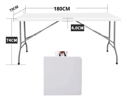 Mesa plegable portátil de polipropileno Wdy5 - Image 6