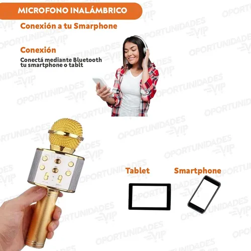 Micrófono parlante inalámbrico karaoke - Ws-858 - Imagen 29