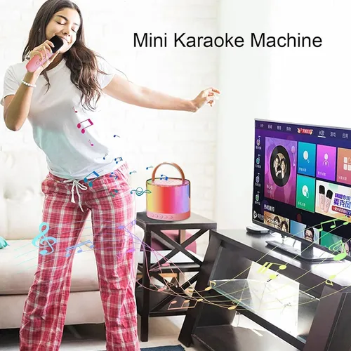 Micrófonos X 2 inalámbricos y parlante karaoke - Imagen 2