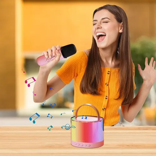 Micrófonos X 2 inalámbricos y parlante karaoke - Imagen 36