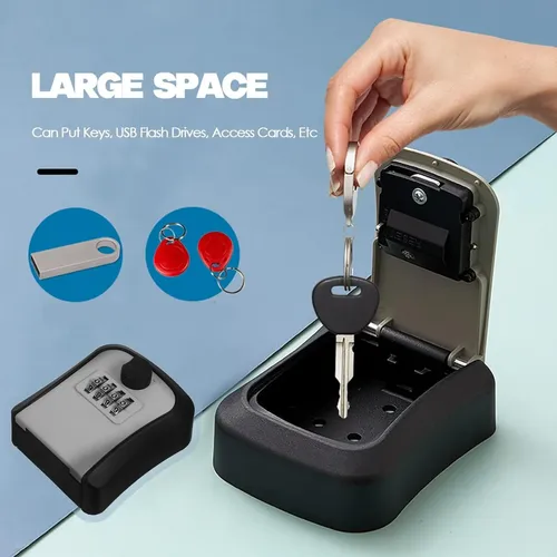 Mini Caja Fuerte De Seguridad 4 Digitos Para Llaves Om-856-2 – imagen 11