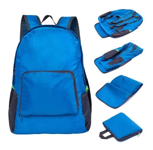 Mochila Bolso Plegable Convertible 2 En 1 Para Viaje De Nylo – imagen 18