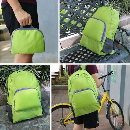 Mochila Bolso Plegable Convertible 2 En 1 Para Viaje De Nylo – colores disponibles