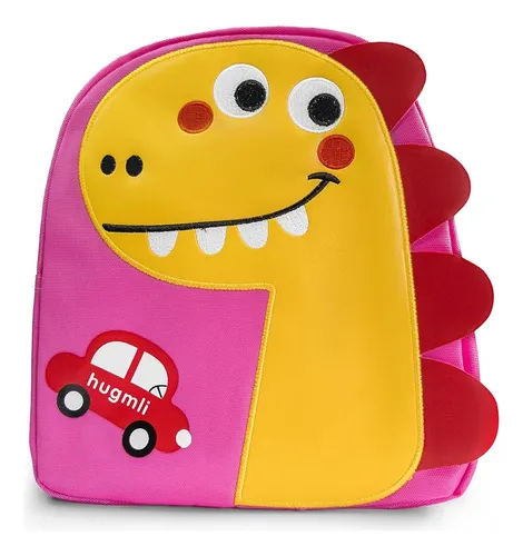 Mochila Dino Jardin Infantil Niños Niñas Escuela 2209 - Imagen 4