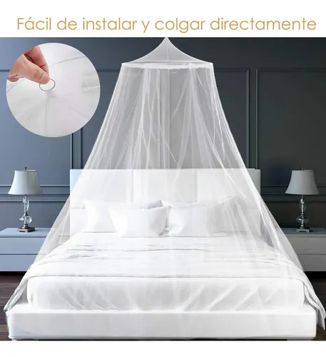 Mosquitero Tul Para Cama Cortina Pabellon Dormitorio Bn0345 - Imagen 5